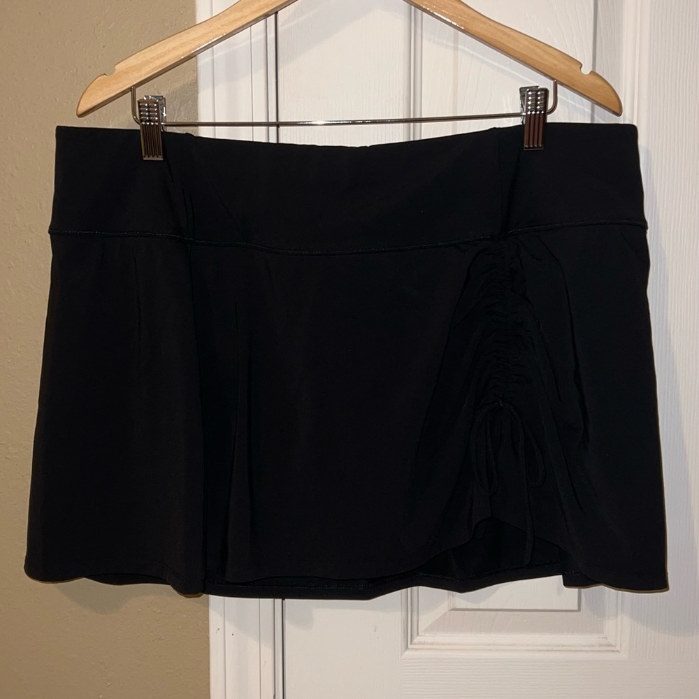 CALIA Womens Ruched Swim Skirt